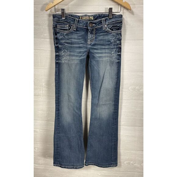BKE Sabrina Distressed Jeans - Size 26x31 - Excellent Condition - Picture 1 of 8